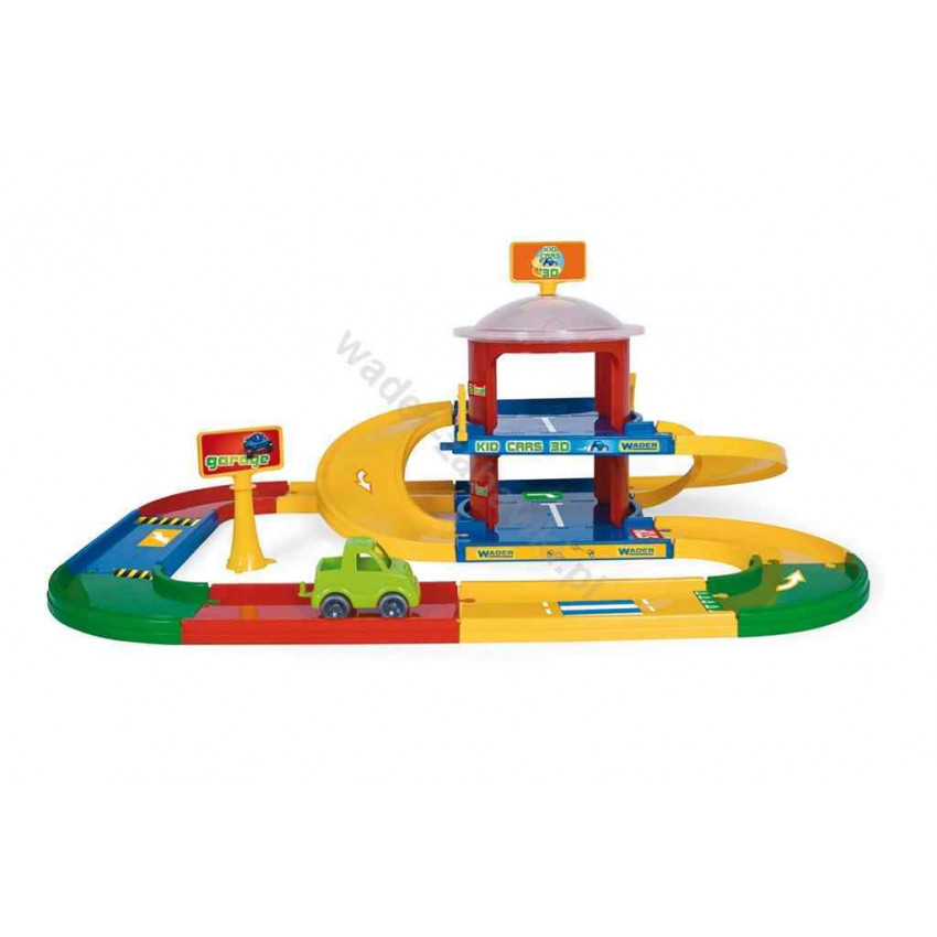 WADER Kid Cars 3D-Garage 2 poziomy+3,4m drogi